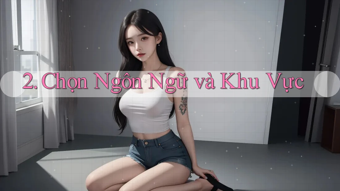 2. Chọn Ngôn Ngữ và Khu Vực 2. Chọn Ngôn Ngữ và Khu Vực