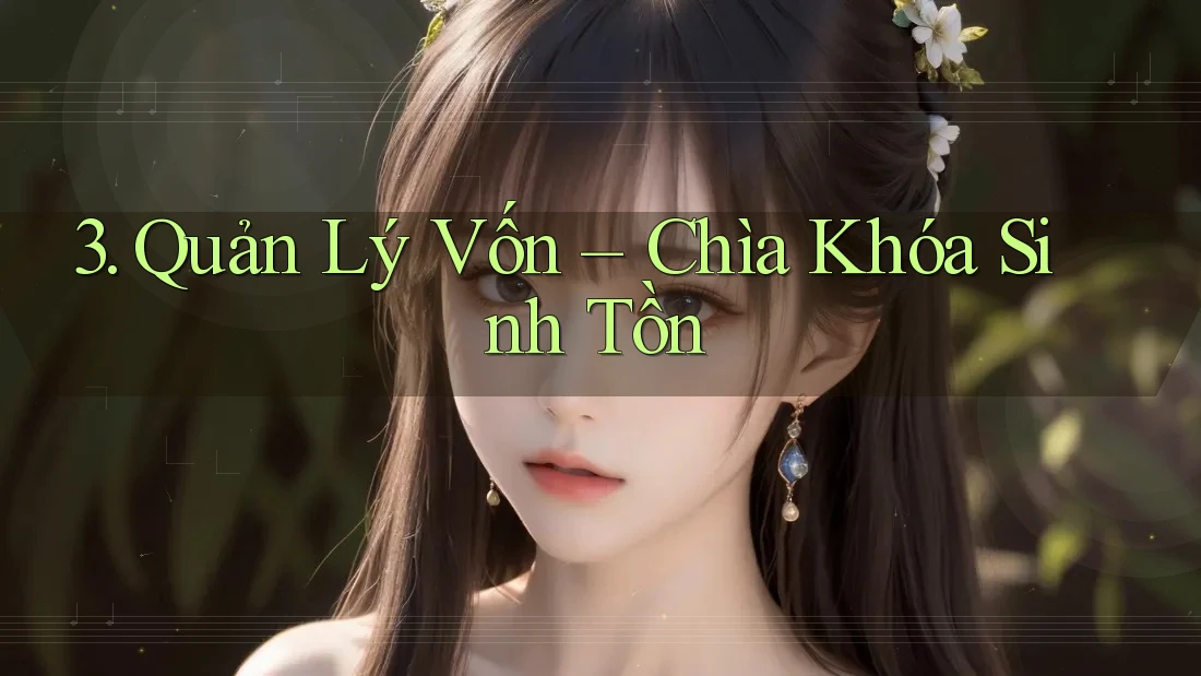 3. Quản Lý Vốn – Chìa Khóa Sinh Tồn 3. Quản Lý Vốn – Chìa Khóa Sinh Tồn