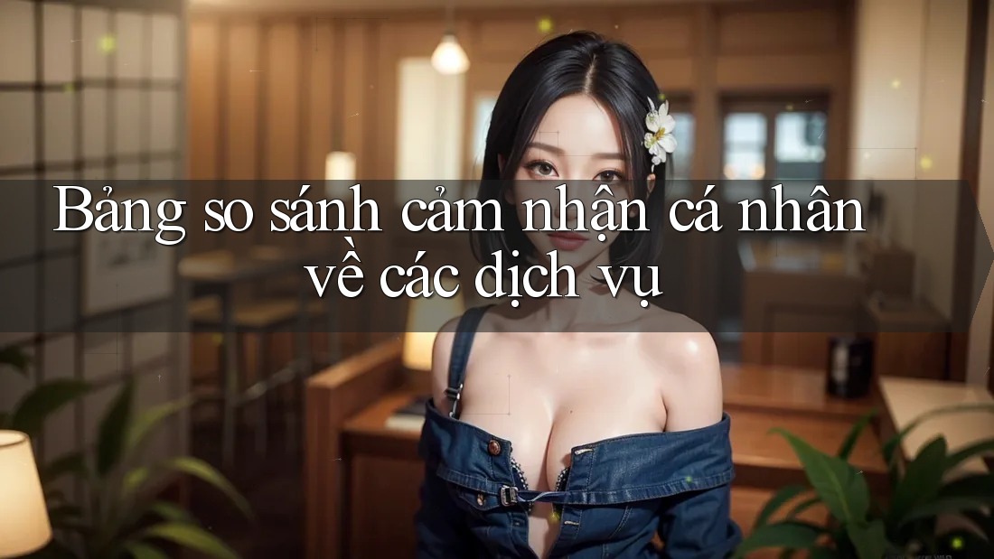 Bảng so sánh cảm nhận cá nhân về các dịch vụ Bảng so sánh cảm nhận cá nhân về các dịch vụ