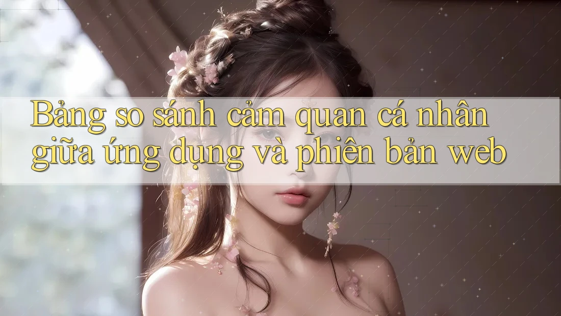 Bảng so sánh cảm quan cá nhân giữa ứng dụng và phiên bản web