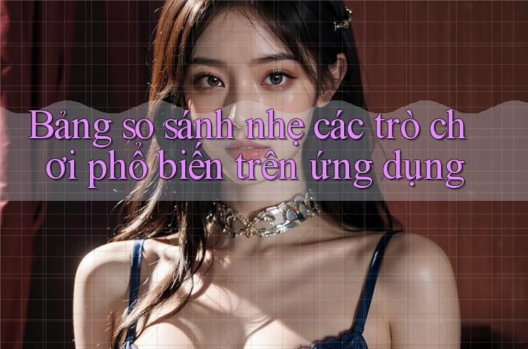 Bảng so sánh nhẹ các trò chơi phổ biến trên ứng dụng