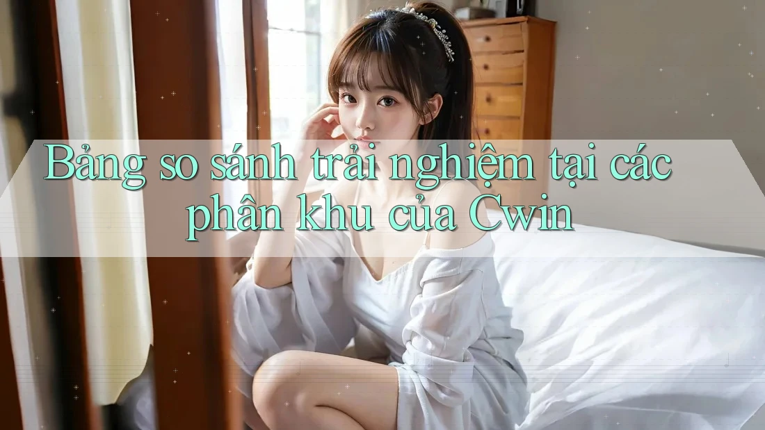 Bảng so sánh trải nghiệm tại các phân khu của Cwin Bảng so sánh trải nghiệm tại các phân khu của Cwin