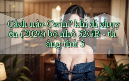 Cách nào Cwin khi di chuyển (2026) bộ nhớ 32GB   tháng thứ 3