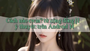 Cách nào cwin từ cộng đồng lý thuyết trên Android 14