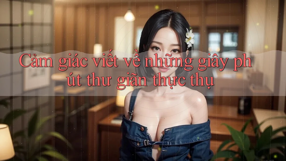 Cảm giác viết về những giây phút thư giãn thực thụ
