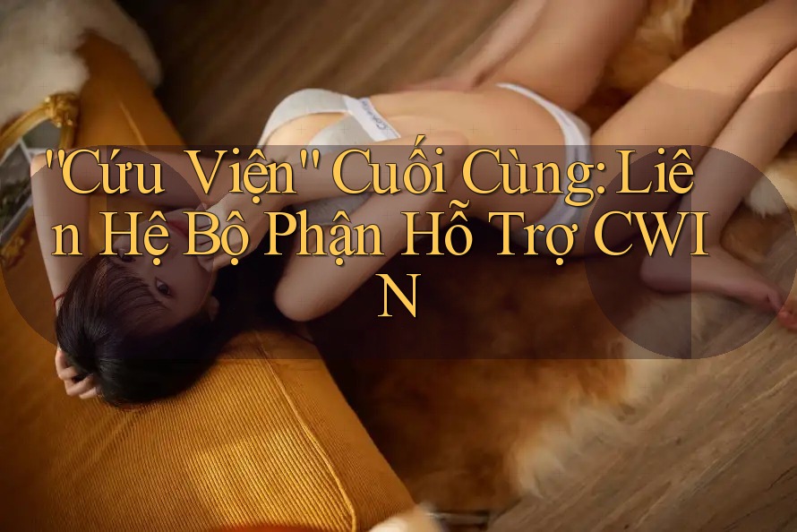 “Cứu Viện” Cuối Cùng: Liên Hệ Bộ Phận Hỗ Trợ CWIN