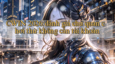 CWIN 2026 đánh giá chủ quan chơi thử không cần tài khoản