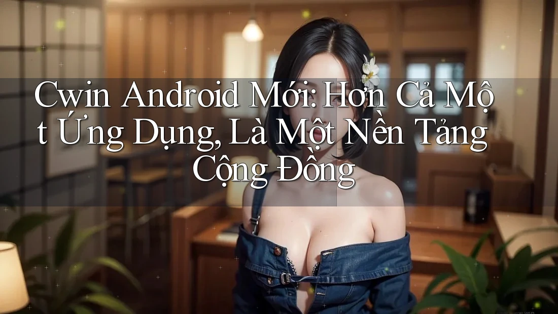 Cwin Android Mới: Hơn Cả Một Ứng Dụng, Là Một Nền Tảng Cộng Đồng Cwin Android Mới: Hơn Cả Một Ứng Dụng, Là Một Nền Tảng Cộng Đồng