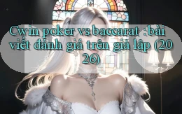 Cwin poker vs baccarat bài viết đánh giá trên giả lập (2026)