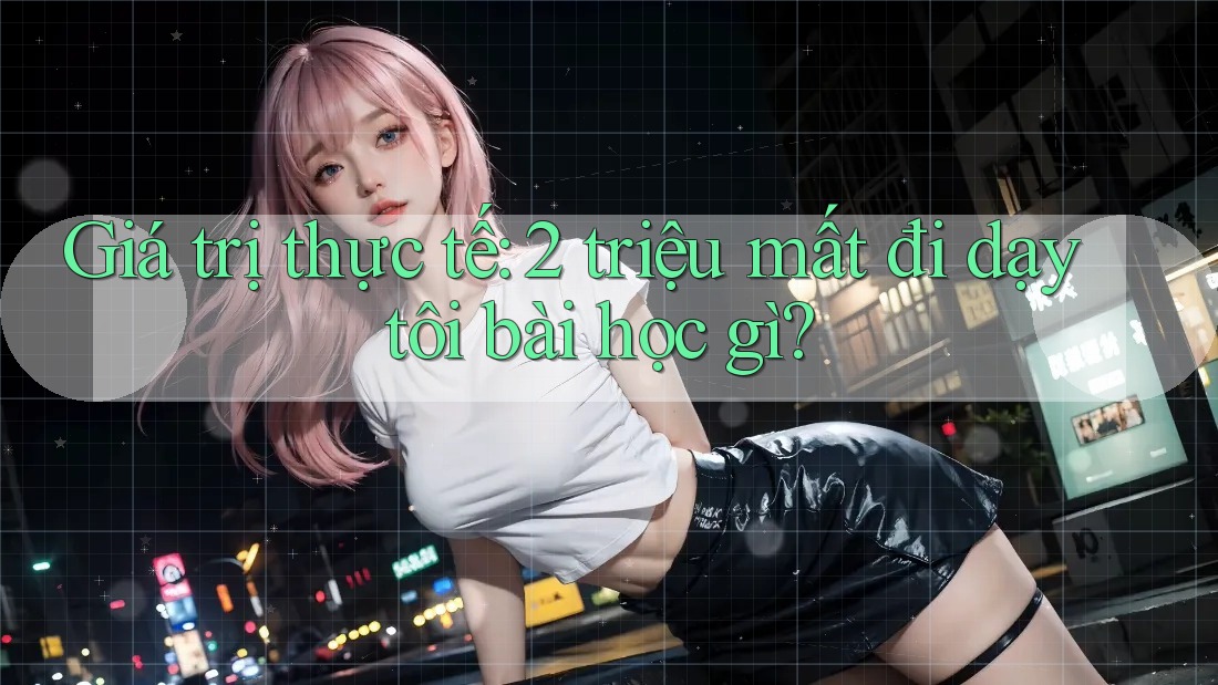 Giá trị thực tế: 2 triệu mất đi dạy tôi bài học gì? Giá trị thực tế: 2 triệu mất đi dạy tôi bài học gì?