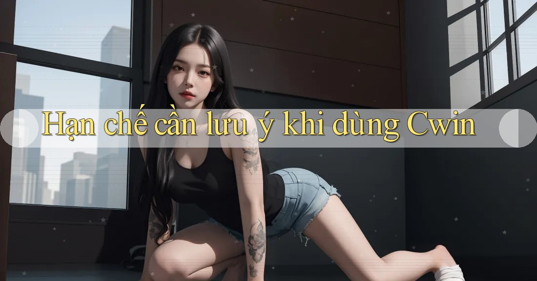 Hạn chế cần lưu ý khi dùng Cwin