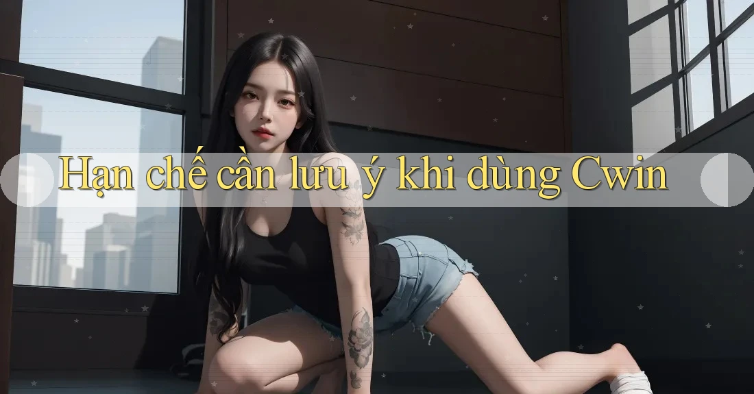 Hạn chế cần lưu ý khi dùng Cwin