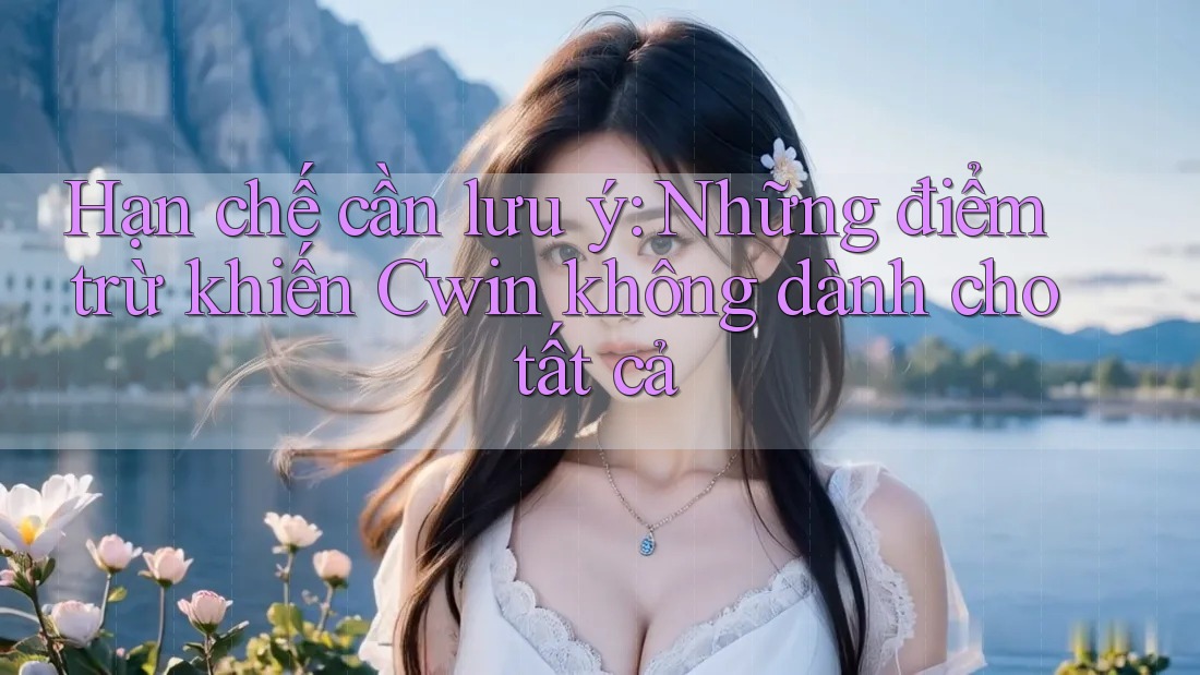 Hạn chế cần lưu ý: Những điểm trừ khiến Cwin không dành cho tất cả