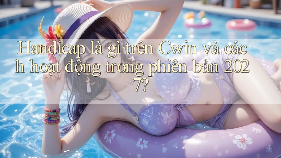 Handicap là gì trên Cwin và cách hoạt động trong phiên bản 2027? Handicap là gì trên Cwin và cách hoạt động trong phiên bản 2027?
