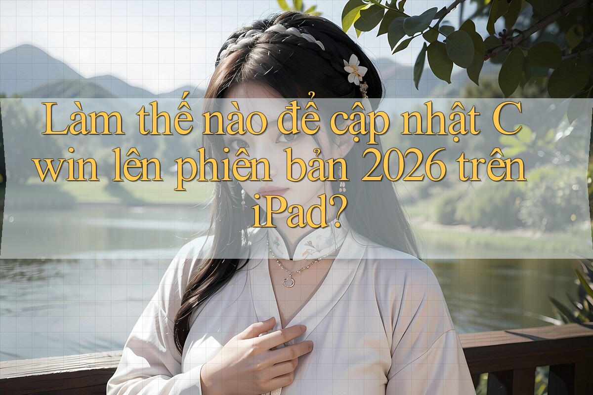 Làm thế nào để cập nhật Cwin lên phiên bản 2026 trên iPad?