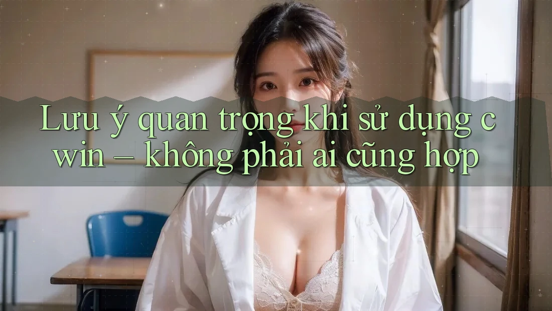 Lưu ý quan trọng khi sử dụng cwin – không phải ai cũng hợp Lưu ý quan trọng khi sử dụng cwin – không phải ai cũng hợp