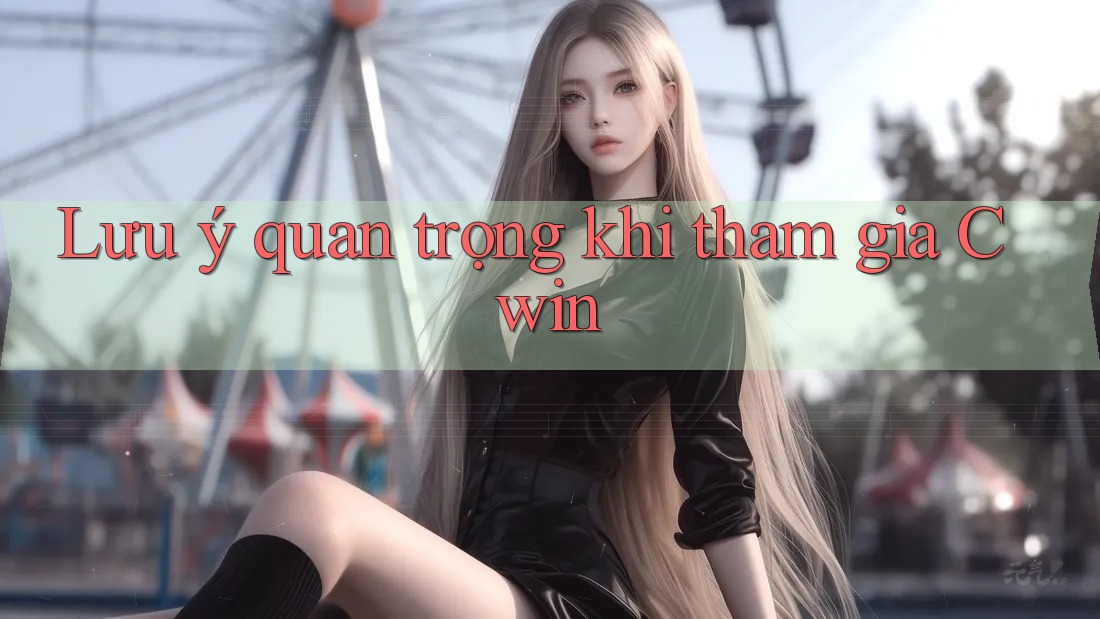 Lưu ý quan trọng khi tham gia Cwin