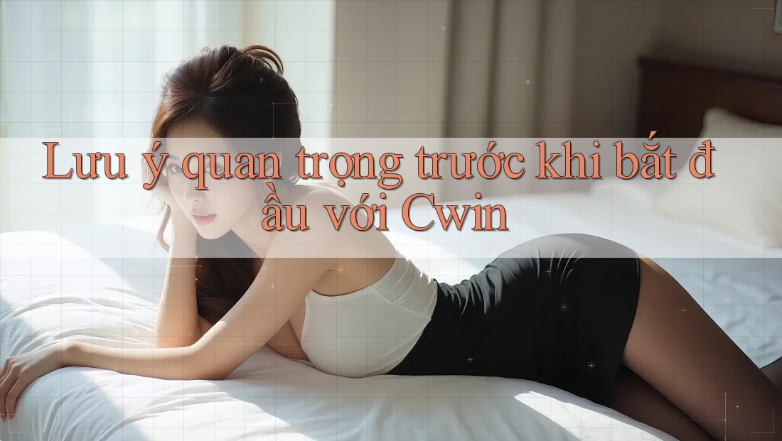 Lưu ý quan trọng trước khi bắt đầu với Cwin