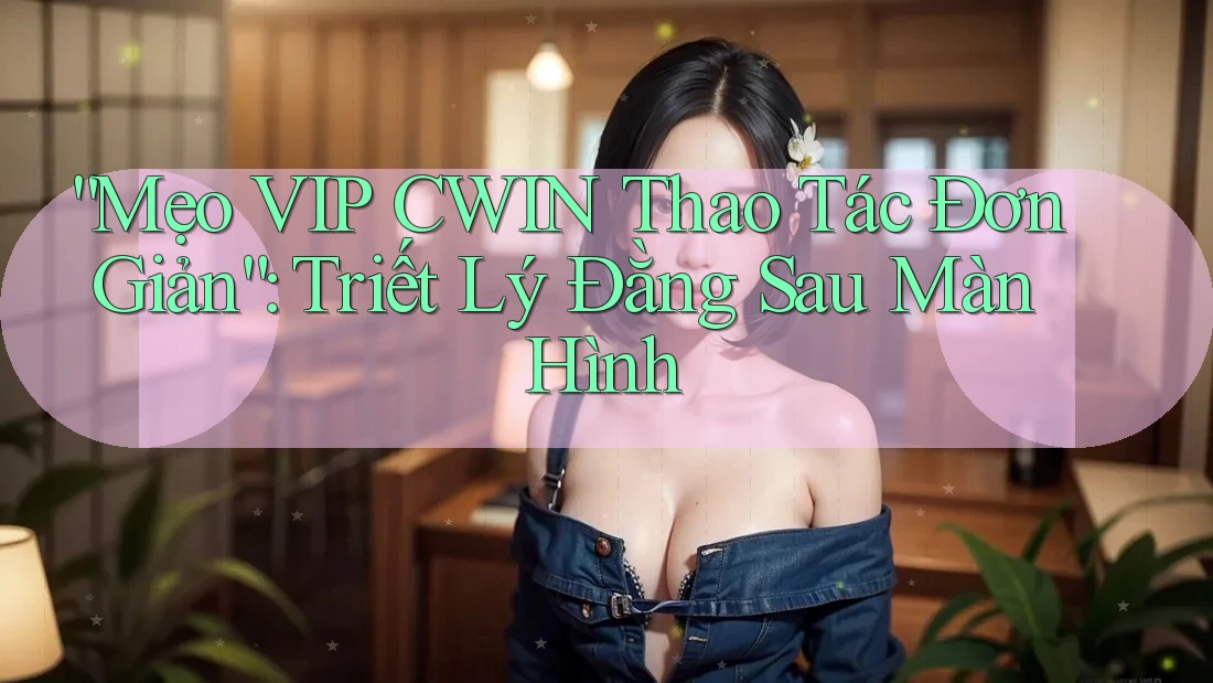 “Mẹo VIP CWIN Thao Tác Đơn Giản”: Triết Lý Đằng Sau Màn Hình “Mẹo VIP CWIN Thao Tác Đơn Giản”: Triết Lý Đằng Sau Màn Hình