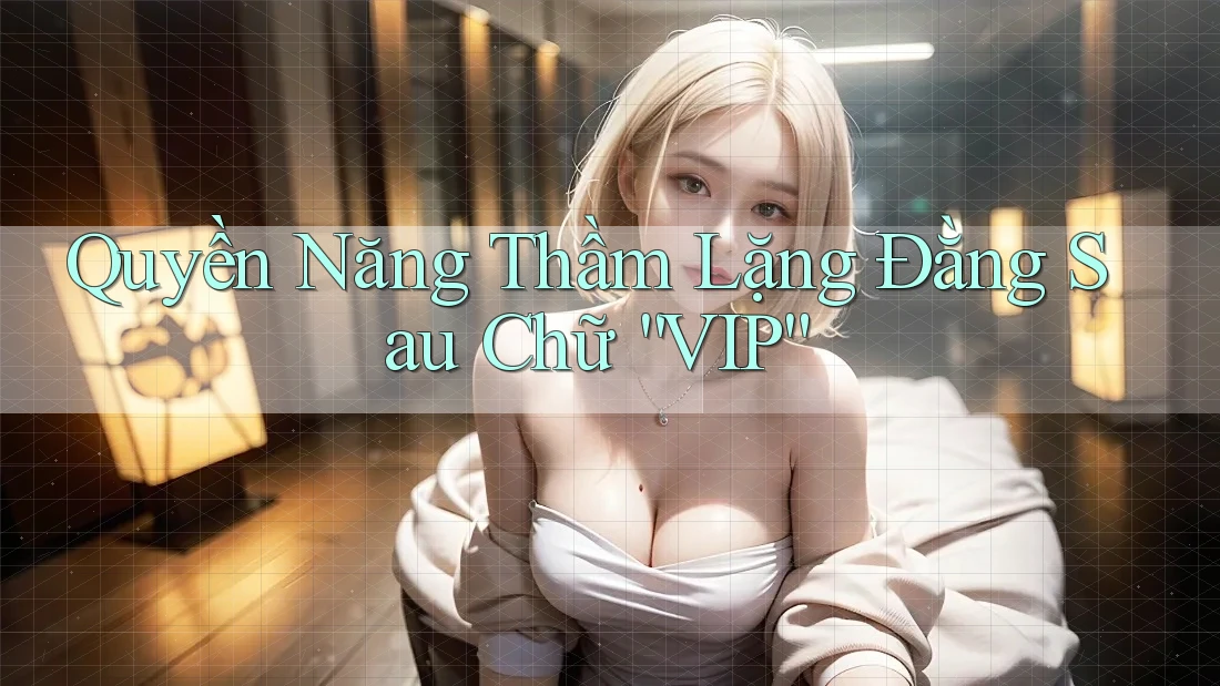 Quyền Năng Thầm Lặng Đằng Sau Chữ “VIP” Quyền Năng Thầm Lặng Đằng Sau Chữ “VIP”