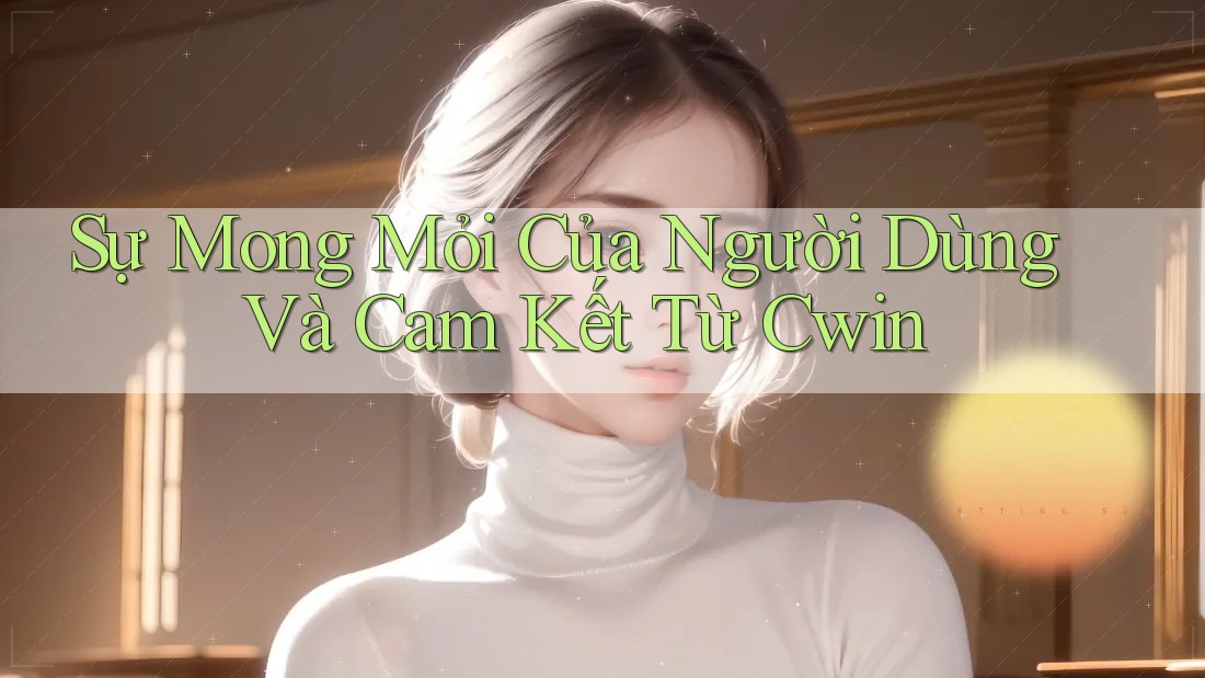 Sự Mong Mỏi Của Người Dùng Và Cam Kết Từ Cwin Sự Mong Mỏi Của Người Dùng Và Cam Kết Từ Cwin
