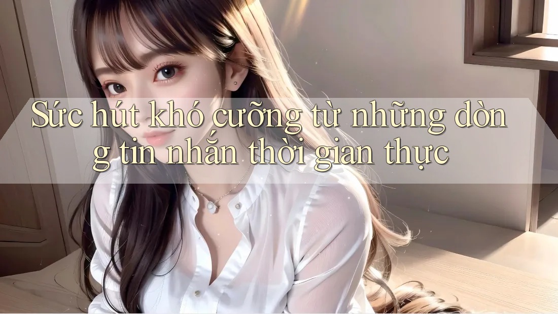 Sức hút khó cưỡng từ những dòng tin nhắn thời gian thực Sức hút khó cưỡng từ những dòng tin nhắn thời gian thực
