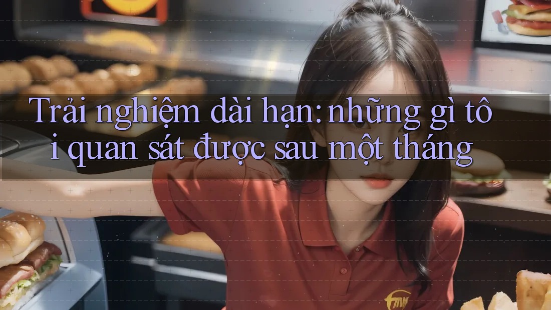 Trải nghiệm dài hạn: những gì tôi quan sát được sau một tháng Trải nghiệm dài hạn: những gì tôi quan sát được sau một tháng