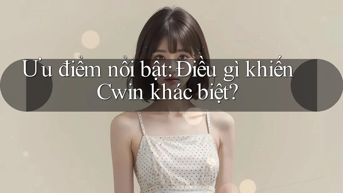 Ưu điểm nổi bật: Điều gì khiến Cwin khác biệt? Ưu điểm nổi bật: Điều gì khiến Cwin khác biệt?